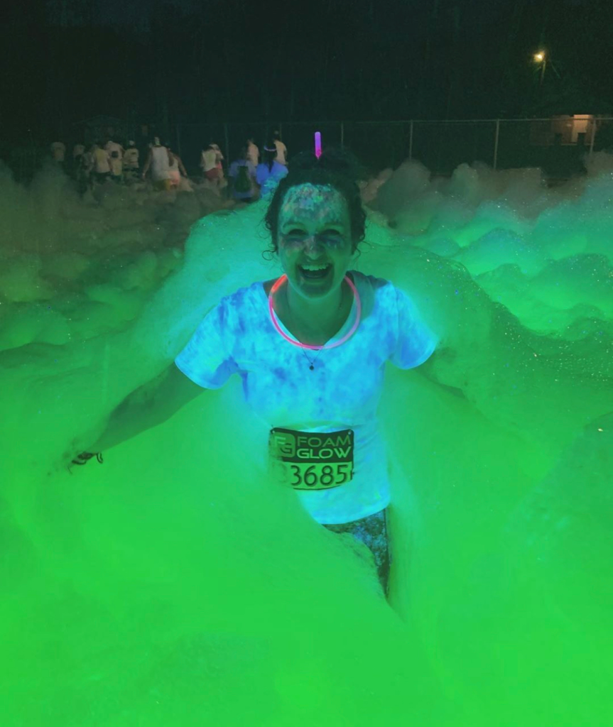 people enjoying a foam party from Great Lakes Foam outdoor entertainment