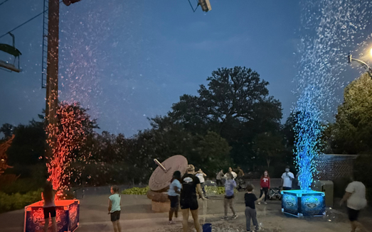 people enjoying outside entertainment bubble party from Great Lakes Foam